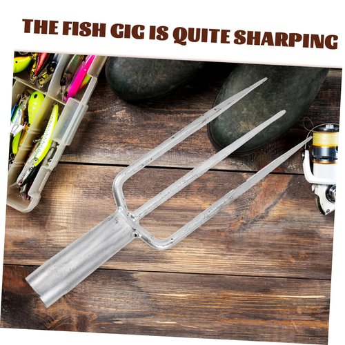 Toddmomy Multi-Purpose 3 Prong Gardening Fork Professional Puller Compact Iron Fork for Fishing and Gardening