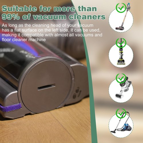 Bahuun Vacuum Cleaner Dust Display LED, Suitable for Dyson & All Vacuum Cleaners, Reveal Microscopic Dust & Illuminate Invisible Pet,Cat, Dog Fur, Vacuum Accessories Upgrade Vacuum Attachments (Black)