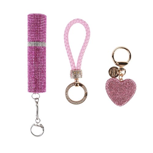 Lipstick Stun Guns Self-Defense with LED Flashlight,Covered in Diamonds,Rechargeable Mini Stun Gun with Keychain for Woman,Essential for Personal Self-Protection