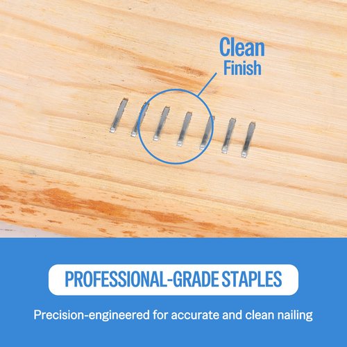 meite 20 Gauge Galvanized Upholstery Staples, 1/2-Inch (12.3 mm) Crown with 1/4-Inch Length, Heavy Duty for Construction, Furniture, Crafts & DIY Projects (1 Box)