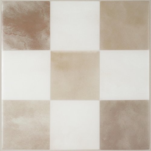 SMART TILES Peel and Stick Backsplash - 5 Sheets of 7,75" x 7,75" - 3D Adhesive Peel and Stick Tile Backsplash for Kitchen, Bathroom, Wall Tile, Checkered