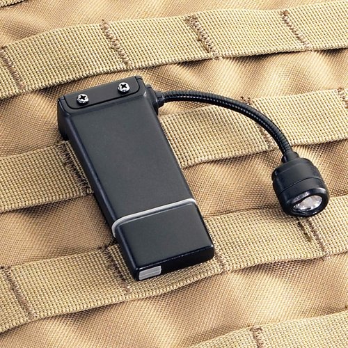 Streamlight 61125 ClipMate 70-Lumen USB Rechargeable Clip-On Light, with White and Red LEDs, Black
