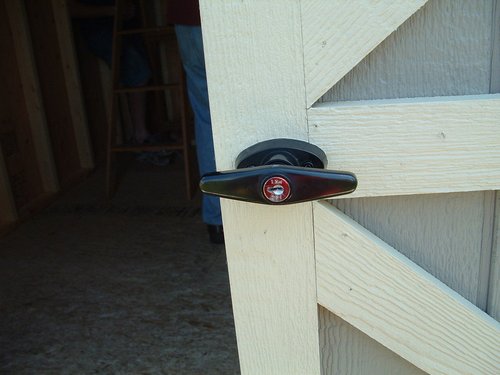 Shed Windows and More, Shed T-Handle Lock Set 5-1/2" Black