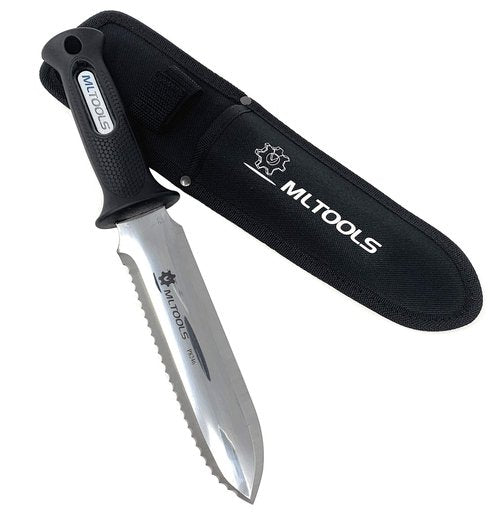 MLTOOLS Metal detecting knife, Heavy Duty Digging Knife with Ergonomic Handle - Ideal for Gardening, Camping, survival, Outdoor Adventures - Rust-Resistant Japanese Hori-Hori digging knife