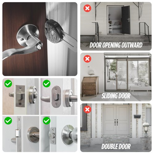 Guard Dog Security Blocklock Portable Door Lock, Hotel Door Locks for Travelers Security, Tough & Durable, Apartment Door Security, Home Security, Travel Essentials, Easy to Use