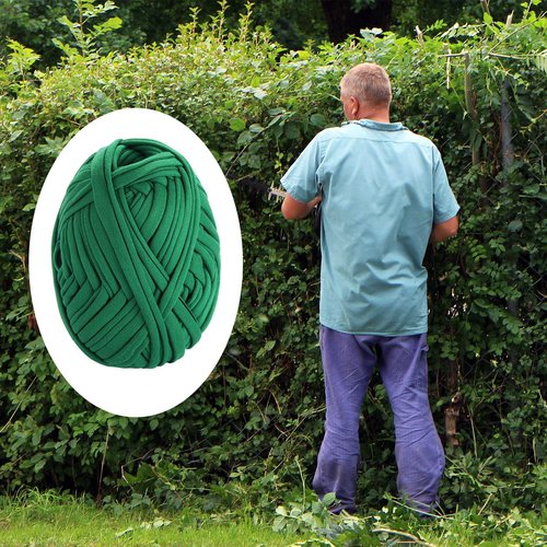 BBTO Green 30 Meter/ 98 Feet Garden Twine Soft Plant Tie Garden String Tree Tie Stretchy Gardening Tape Plant Support for Home Tying Climbing Plants Veggies Flower Supplies Craft(1 Roll)