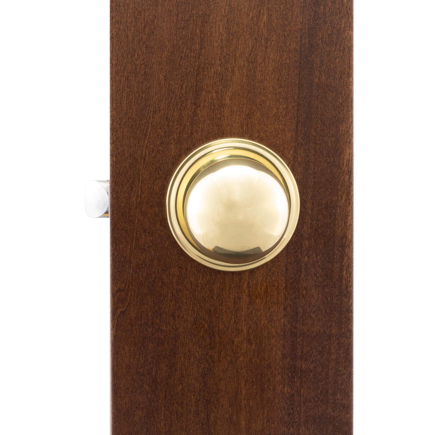 Copper Creek BK2020PB Ball Door Knob, Passage Function, 2 Pack, in Polished Brass