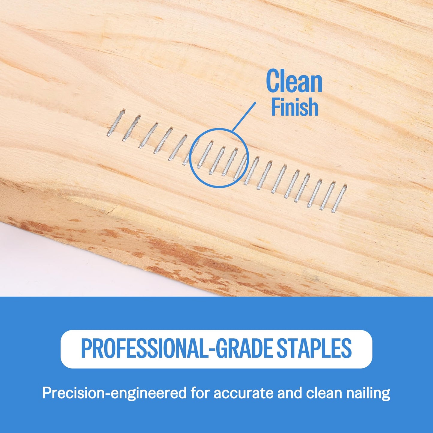 meite 22 Gauge 71 Type 3/8" Crown Wide 9/16" Leg Length Galvanized Staples for Upholstery Stapler, 10,020 Counts/Box (1 Case - 20 Boxes)