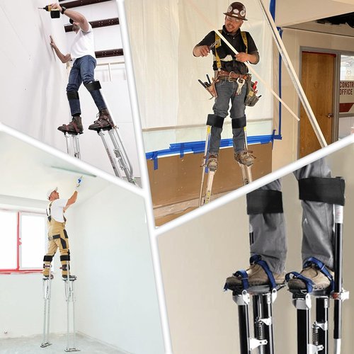 Zylany Drywall Stilt Straps, Padded Foam for Comfortable Wearing and Pressure Relief, Suitable for All Brands of Stilts, 2Pcs