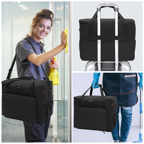 TORIBIO Storage Carry Bag Compatible with Bissell Carpet and Upholstery Cleaner 1400B/3353/74R7, Organizer/Case for Bissell Little Green with Extra Pockets for Accessories