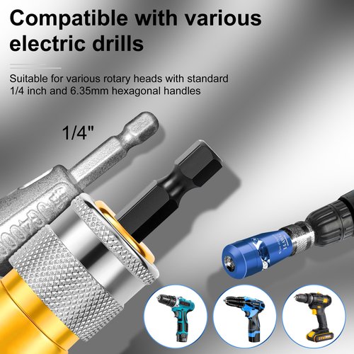 Smasener [Upgraded]Wire Stripper AWG 14-12-10-8-6 Gauge for Drill, Wire Stripper for Drill,Cable Twister Tool with 25 Wire Nuts