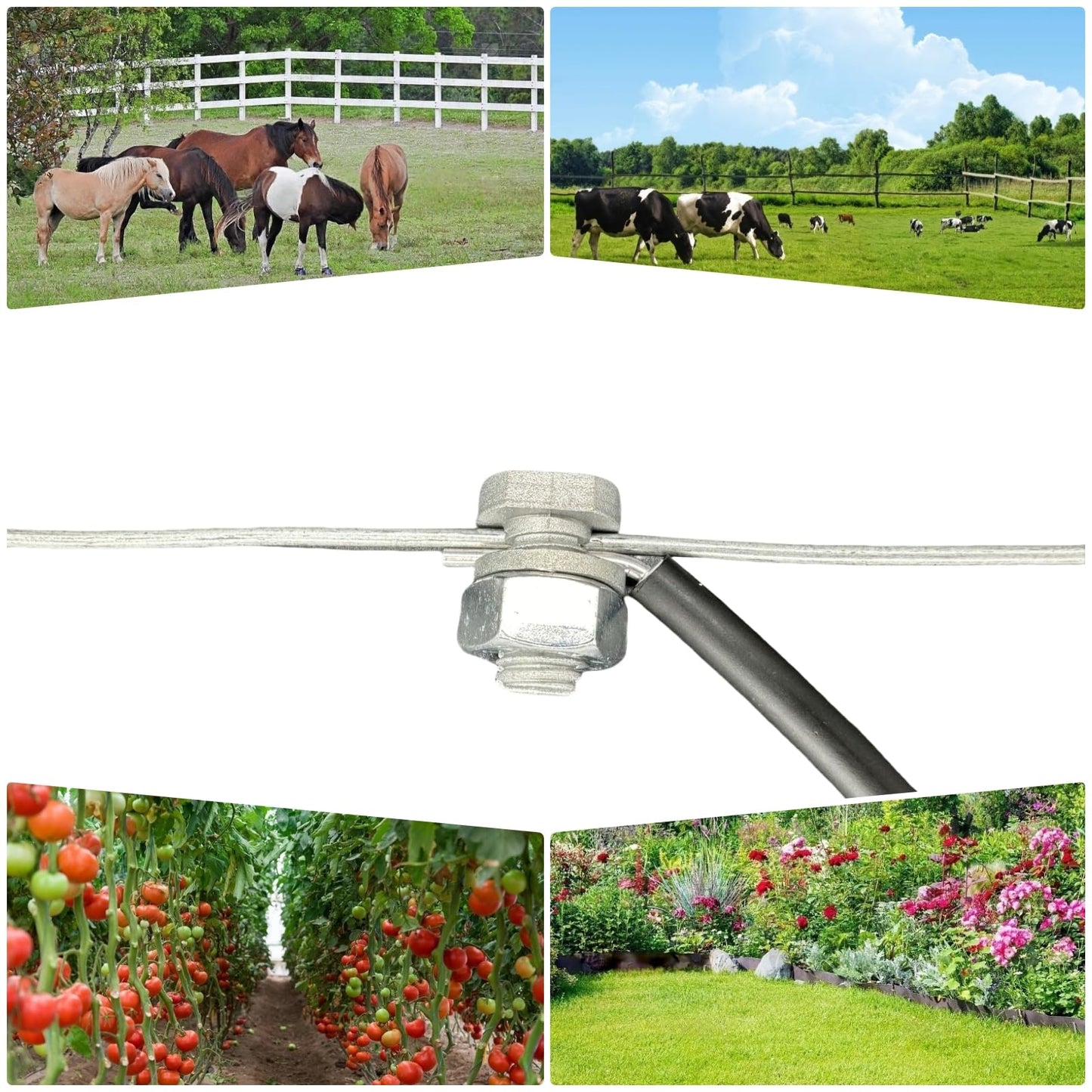 CYM-INSIST 25 Psc Split Bolt Joint Clamp Wire Connector, Ideal for Fence Clamp, Hot Wire Connection Securing Line Clamp/Tap, Electric Fence Accessories