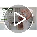 METAK White Water Leak Detector Sensor Alarm - Basement Flood Monitoring, 1 Sensor