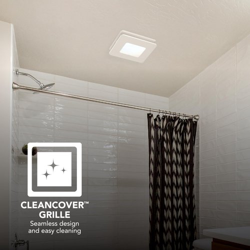 Broan-NuTone® BEL8 Bathroom Exhaust Fan w/LED Light, 80 CFM, ENERGY STAR® Exhaust Fan, 1.5 Sones