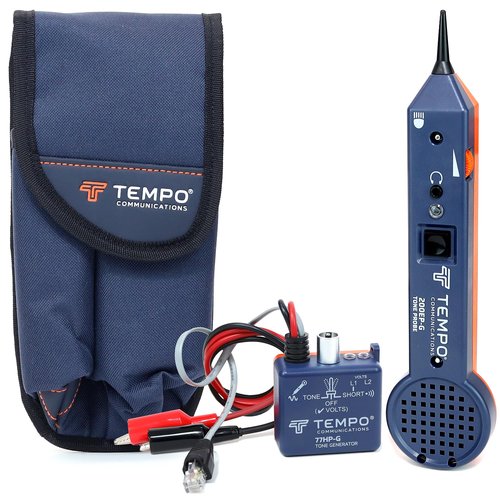 TEMPO Communications 701K-G Wire Tracer Electrical, Tone Generator and Probe Kit (701K-G-BOX Cable Toner)