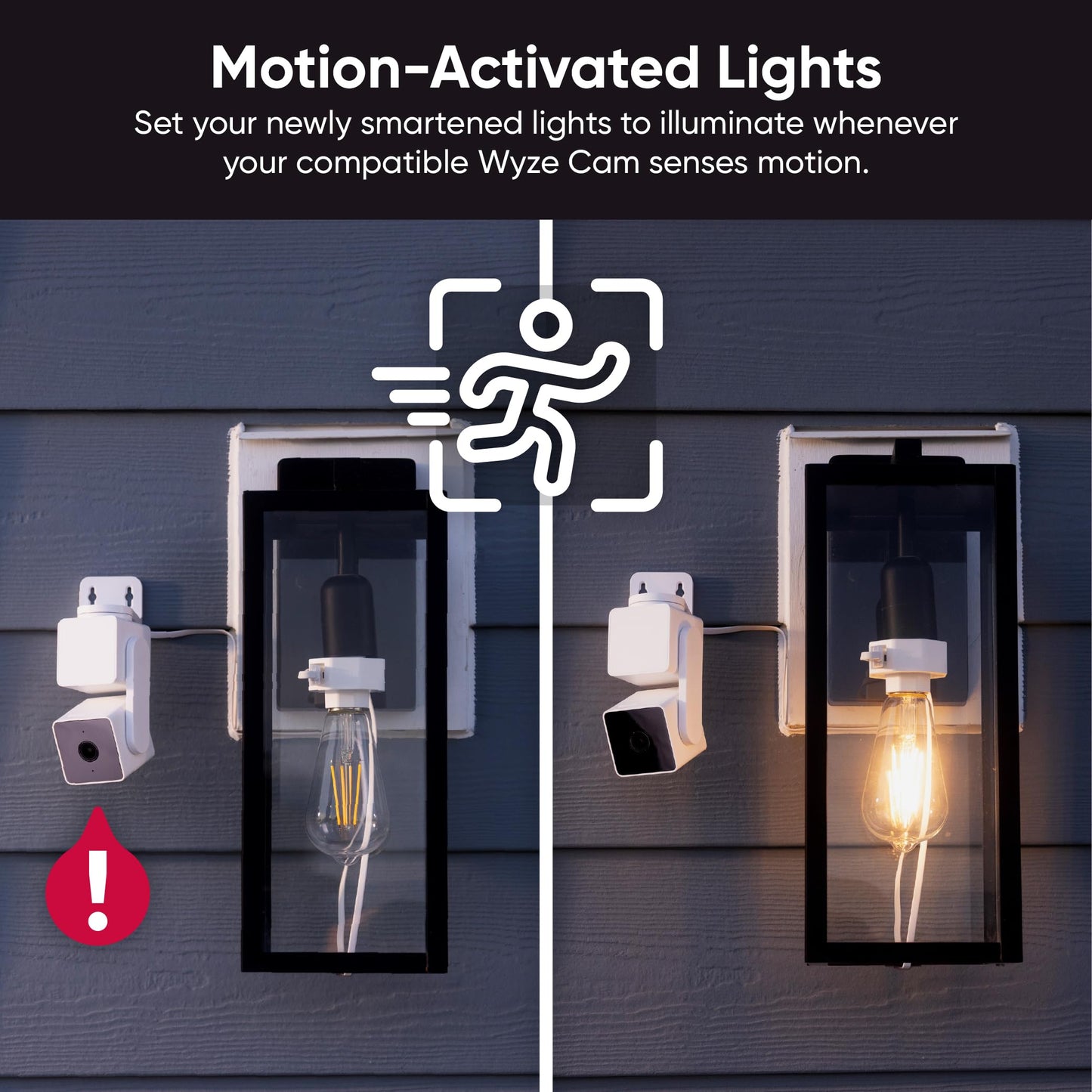 Wyze Lamp Socket v2 Power Adapter for Wyze Cam v3/v3 Pro/ v4/OG/Pan v3/Pan v4(Camera Sold Separately)