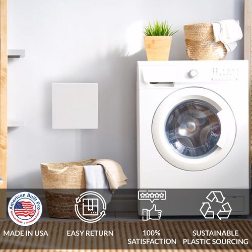 American Built Pro Home Improvement Access Cover for Drywall, HIPS, Wall Access Door, White, Textured,17"x17" 0D Plumbing, Electrical Access, No Hinges or Springs