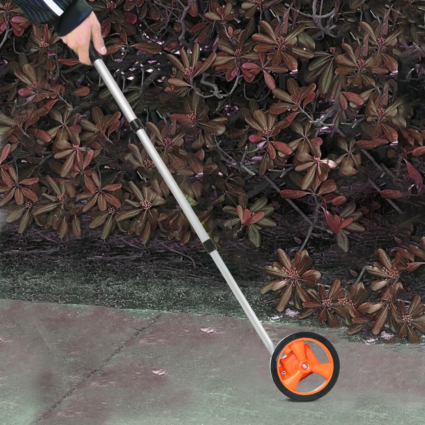 Zozen Measuring Wheel, Scalable to Length 40in, 4-inch Measure Wheel, Distance Measuring in Feet and Inches, One Key to Reset, Rolling Up To 10,000Ft, Includes Tape Measure.