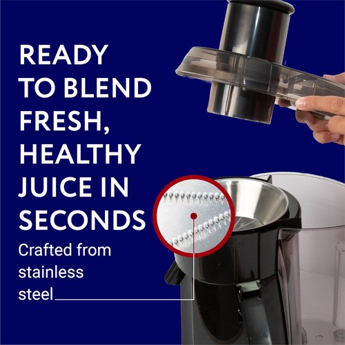 IMPRESA Replacement Juicer Blade Compatible with the Hamilton Beach Juicer Machine 67601A - 6" x 2.75" Stainless Steel Blade & Mesh Bowl Base - Tool-Free Installation & Dishwasher Safe Part