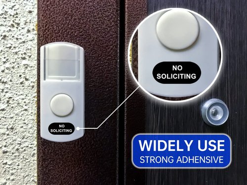 QMMD No Soliciting Sign For House 20 Pack No Soliciting Sticker No Soliciting Sign For Ring Doorbell Waterproof Home Office Suitable For Video Doorbell