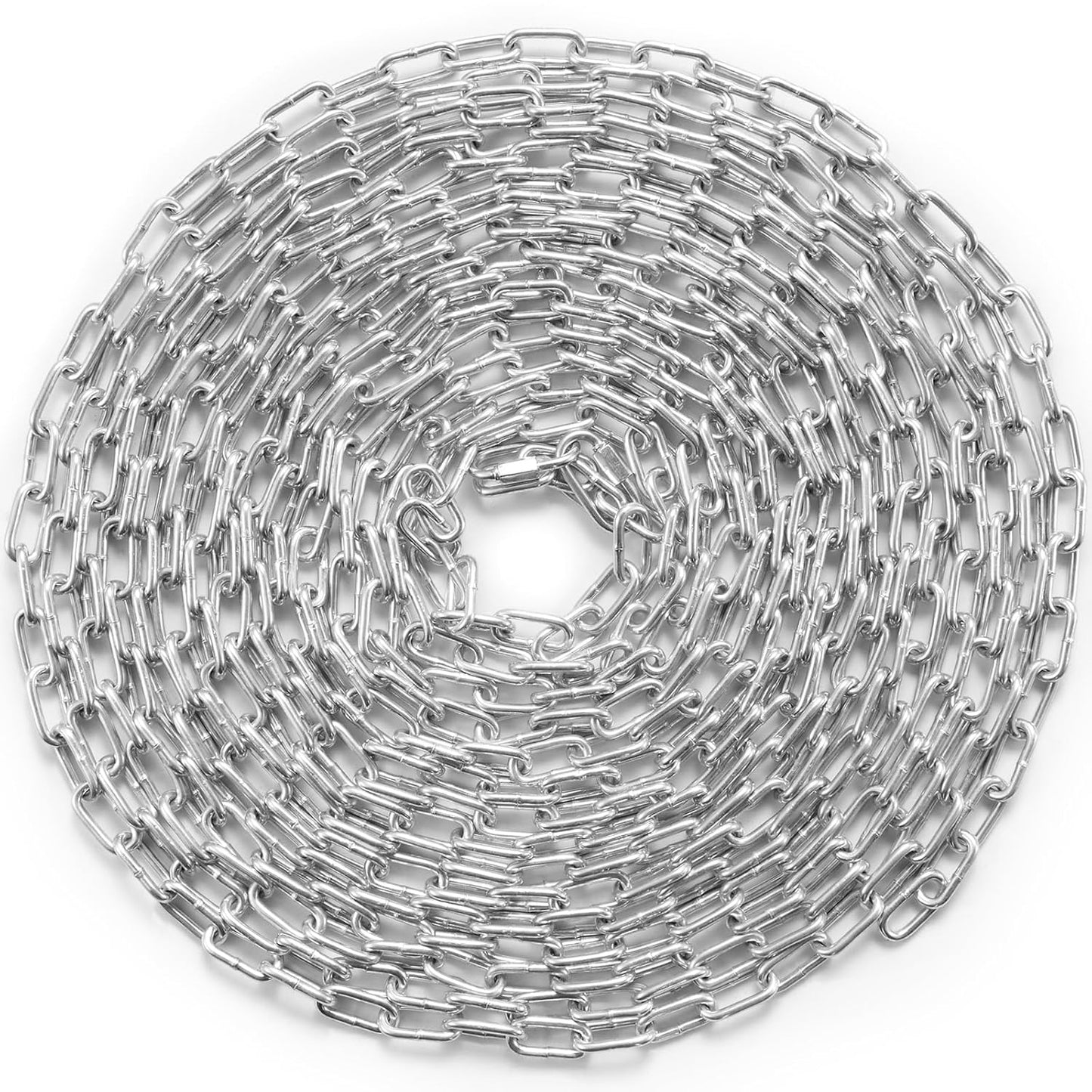 VEVOR Grade 30 Chain 3/16 Inch by 100Ft Length Grade 30 Proof Coil Chain Zinc Plated Grade 30 Chain for Towing Logging Agriculture and Guard Rails