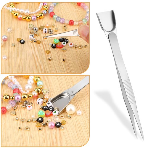 3Pcs Grabber Tool Holder Set Jeweler's Pick Up Sprinkle Pen Jewelry Tweezers 4 Claw Piercing Ball with Prongs Diamond Claw Precision Stainless Steel For Tiny Objects IC Chip Electronic Components