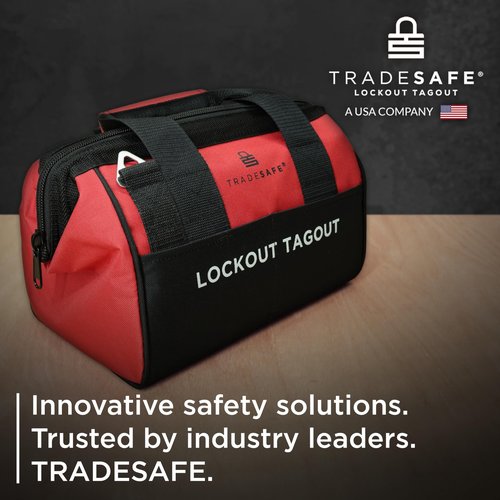 TRADESAFE Lockout Tagout Kit - 90 Loto Devices, Cable Lock, Loto Locks, Breaker Lockout Devices, Lock Out Tags, Plug Lock, Hasps, OSHA-Compliant Lock Out Tag Out Kits Electrical Tools