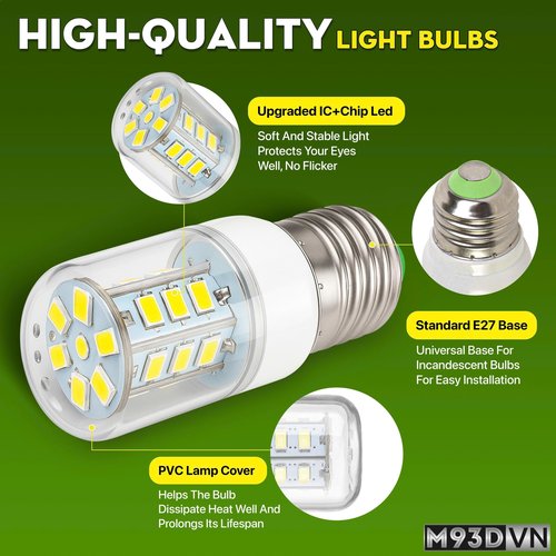 AZH Light Bulb Replacement for Frigidaire LFSS2312TF1 LFSS2312TF2 LFSS2612TE1 LFSS2312TF4 LFSS2312TP0 LFSS2612TE2 LFSS2312TP1 LFSS2312TP2 LFSS2312TP4 LFSS2612TD0 LFSS2612TD1 LFSS2612TE0 Refrigerator