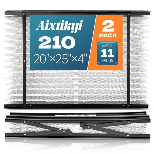 2-Pack 210 Replacement Filter Compatible with AprilAire Whole House Air Purifiers MERV 11 Air Purifiers, Models 1210, 1620, 2210, 2216, 3210, 4200, Size: 20x25x4