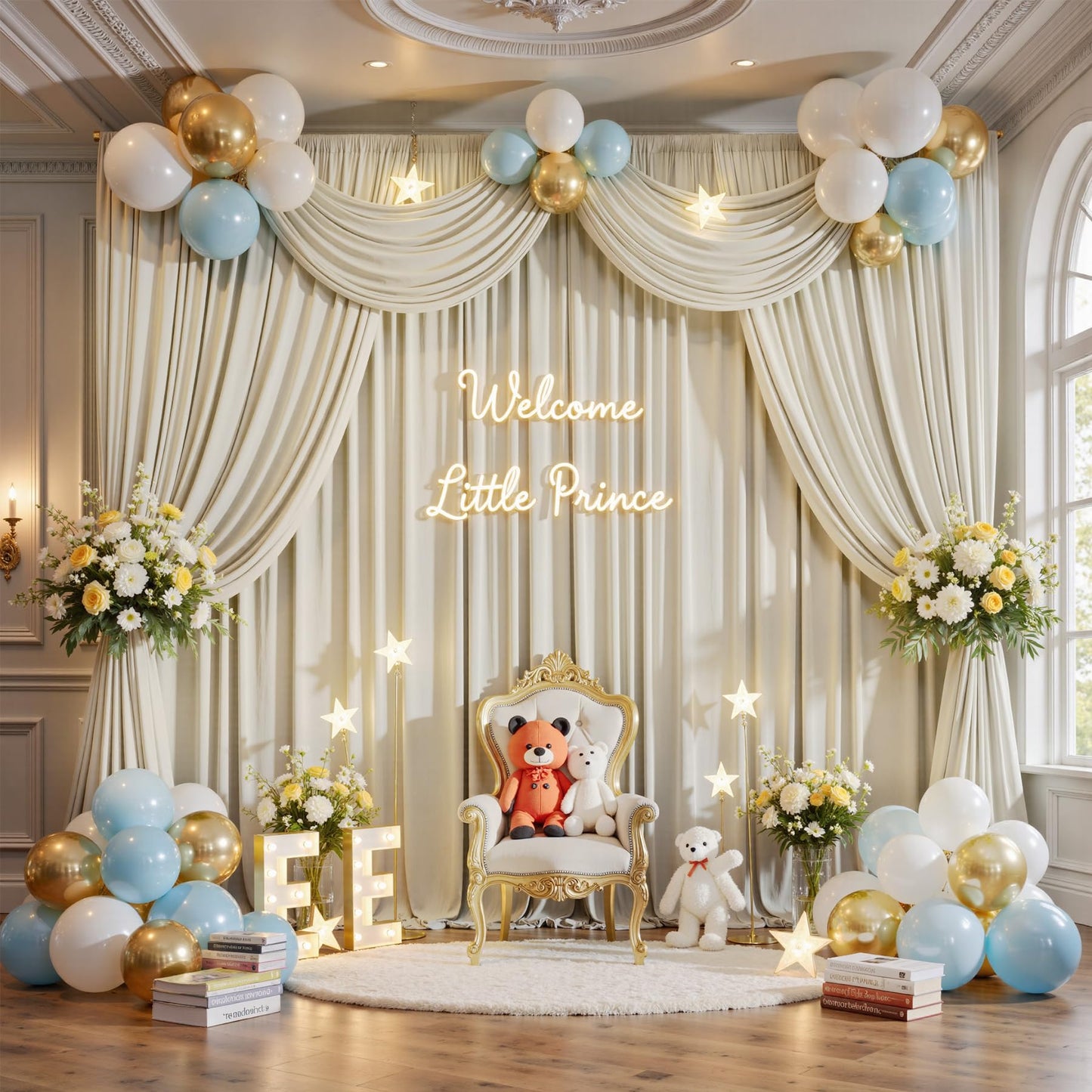 50 ft x 10 ft Wrinkle Free Champagne Backdrop Curtain for Parties, 10 Panels 5x10ft Silky Polyester Wedding Backdrop Drapes Photo Back Drop Cloth for Birthday Baby Shower Photography Background