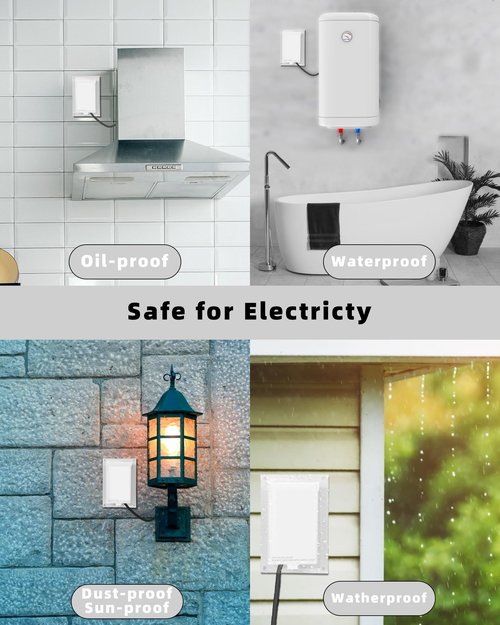 Electrical Box Replacement Cover, DBVC-1 Extra Duty Replacement for All-Weather Use, Type 3r Enclosure Cover for Wet Locations Can be adapted to DBVR1C/DBVS1C/60VC, Improve Electricity Safety