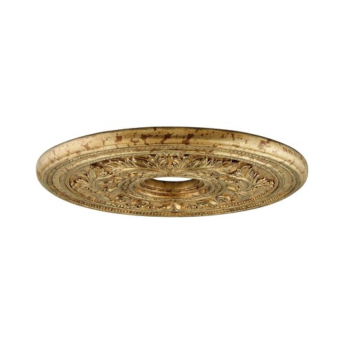 Livex Lighting, 8200-65, Ceiling Medallion, Hand Applied Vintage Gold Leaf with Gilded Accents, 22.k"Dx1.5"H