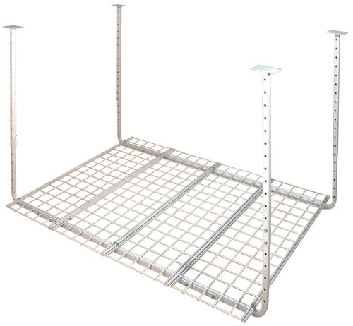 Ceiling Mounted Adjustable Shelf in White