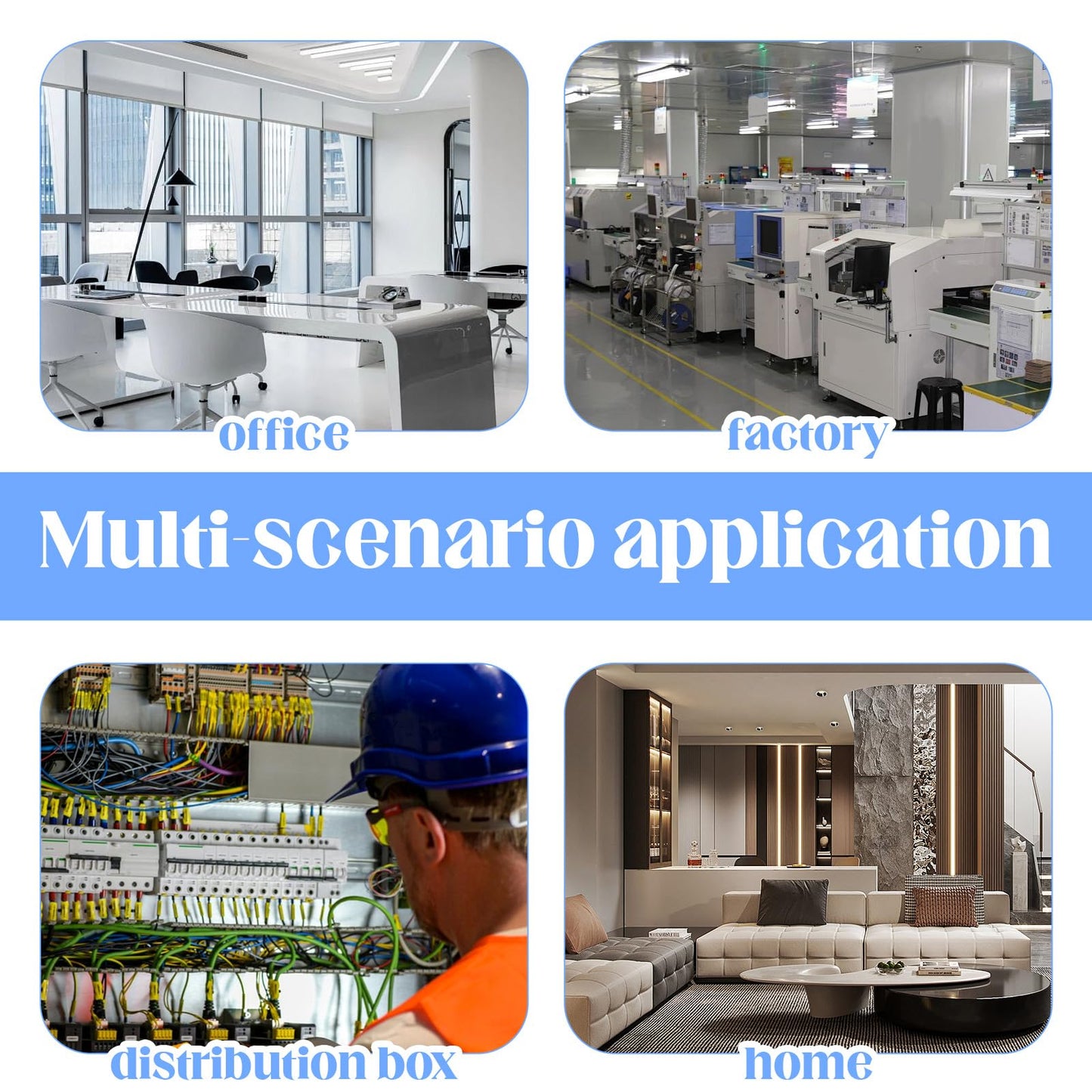 Bewudy 300Pcs Nail Cable Clips, Cable Wire Clips 4mm 6mm 8 mm White Wire Wall Clip with Steel Nails Cables Management Organizer Clip Cables Holder