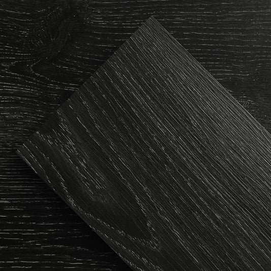 ATOPOSE Black Peel and Stick Floor Tile Waterproof | 36 - Pack 54Sq.Ft | Wood Vinyl Flooring - Nero | Easy DIY Installation for Living Room Kitchen Tool Storage Rental Friendly Basement