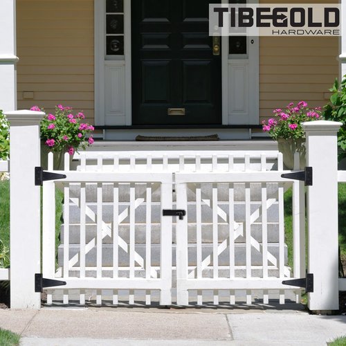 TIBEGOLD 3 Inch Door Lock Hasp Latch, Security Packlock Clasp Hasp Lock Latch, Stainless Steel Gate Lock Hasp for Outdoor Fence Gate,Barn Door, Cabinet, Drawer, Brushed Finish with Screws, 1 Pack