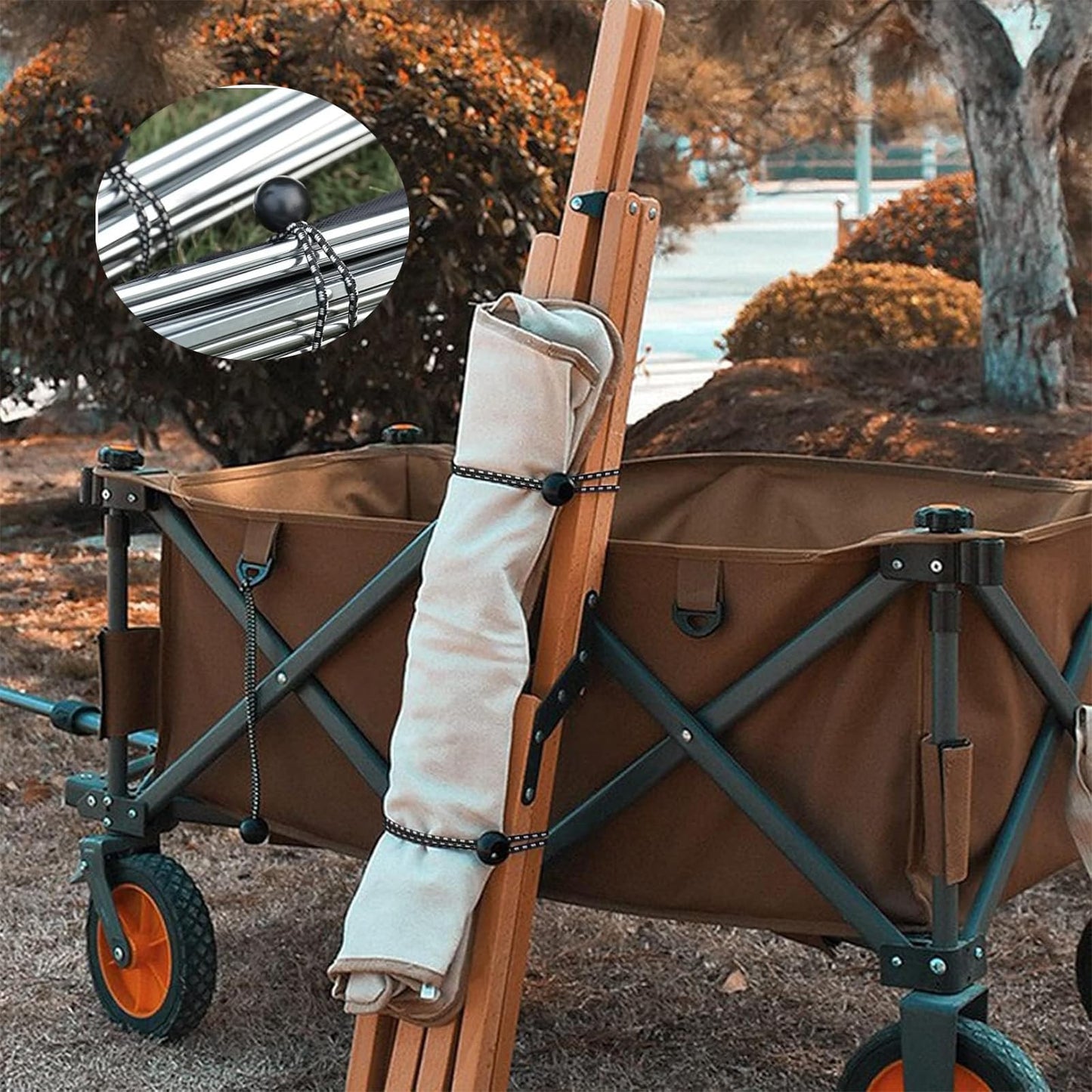 30 PCS Ball Bungee Cord, Heavy-Duty & Versatile, Indoor & Outdoor, Tarp Tie-Down, Organize & Secure, 6-Inch, White