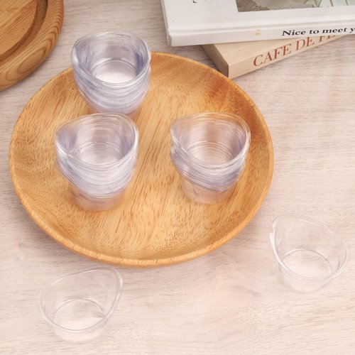 souG 200pieces 5ml Eye Wash Cup Plastic Eye Flush Cleaning Cups Portable Disposable Measuring Cup Portable Eye Bath Washer Cleaning Cups for Eye Rinse and Flush