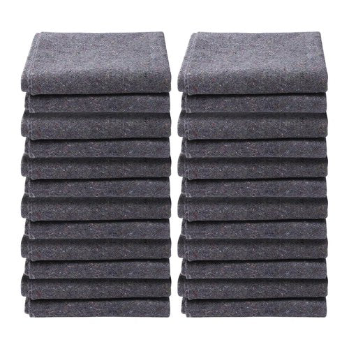 VEVOR Moving Blankets, 72" x 54", 21 lbs/dz Weight, 12 Packs, Professional Recycled Cotton Packing Blanket, Large Heavy Duty Shipping Mover Pads Perfect for Protecting Furniture, Floors, Appliances