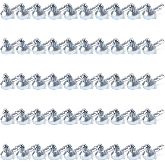 50pcs Shelf Support Pegs, Zinc Alloy Cabinet Shelf Pegs Bookshelf Support Holders Pin Bookshelf Pins for IKEA Part 131372 Billy Bookcase