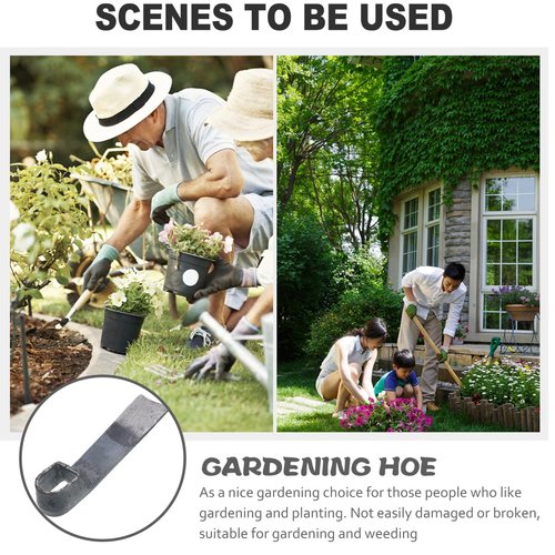HANABASS Robust Gardening Hoe for Weeding Durable Forged Tool Ergonomic Handle for Gardeners