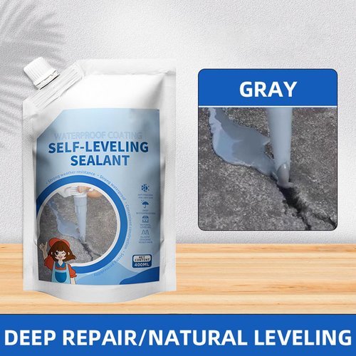 Magic Crack -Filler for Concrete, Concrete Caulking Adhesive, New Self-Leveling Sealant, Indoor Outdoor Use, Weather-Resistant Formula, 500ml for Bathroom Brick Bathtub Pool Garden