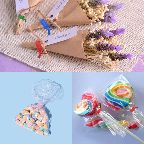 uxcell 2" Kraft Paper Twist Ties, Metallic Twist Ties Reusable for Bakery, Candy Bags, Coffee Bags, Goodie Bags, Pack of 1000, White
