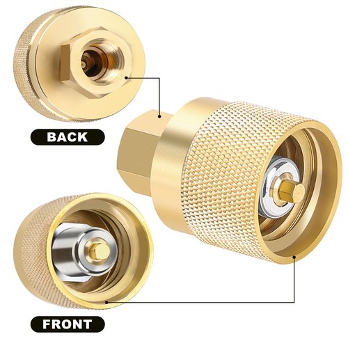 Hromee Forklift Propane Tank Connector RE7141F, Female Quick Install Forklift Fitting Adapter