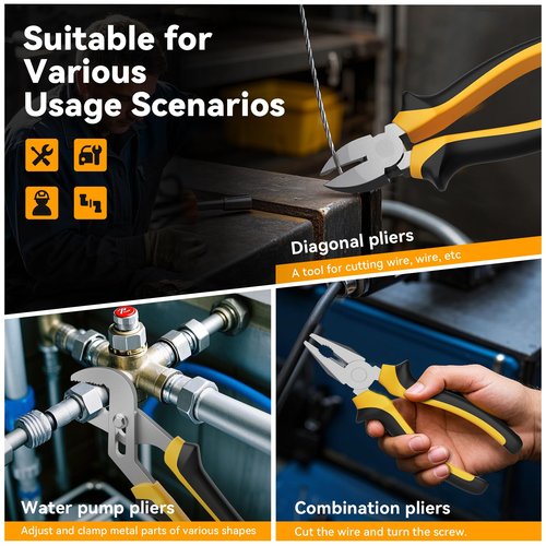 CRESOLVIA Home Tool Kit 199 Piece Basic Household Auto Repair Tool Set Car Toolbox General Hand Tool Kit for Home Men Women DIY with Plastic Toolbox Storage Case Pliers Wrench Combination