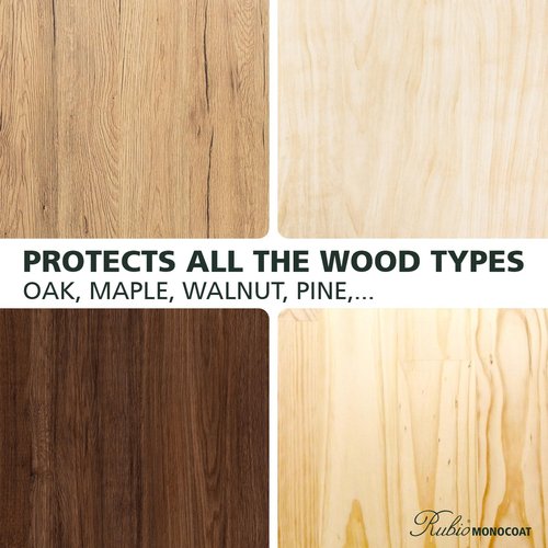 Rubio Monocoat Wood Oil Finish Sample - Pure | Oil Plus Part A | Quick-Dry, Eco-Friendly Linseed Wood Oil for Indoor Use | Ideal for Sampling Oil Plus 2C & Touch Ups | 100 mL