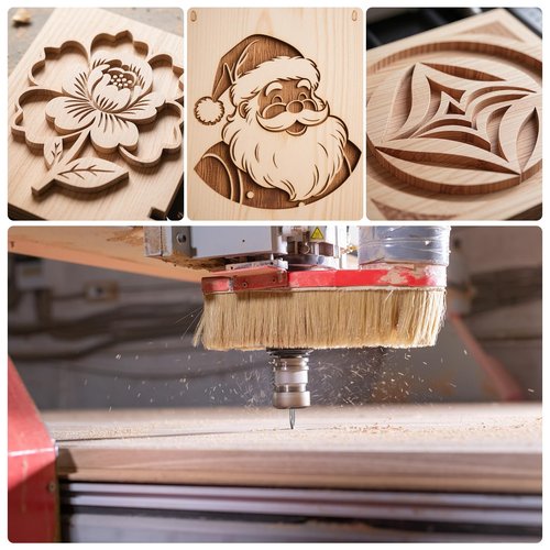 10-Piece CNC Router Bits Set, Carbide Multiple Uses Router Bits for Woodworking Detail Carving Resin Lettering Sign Making Trimming V Groove Engraving, with Storage Rack