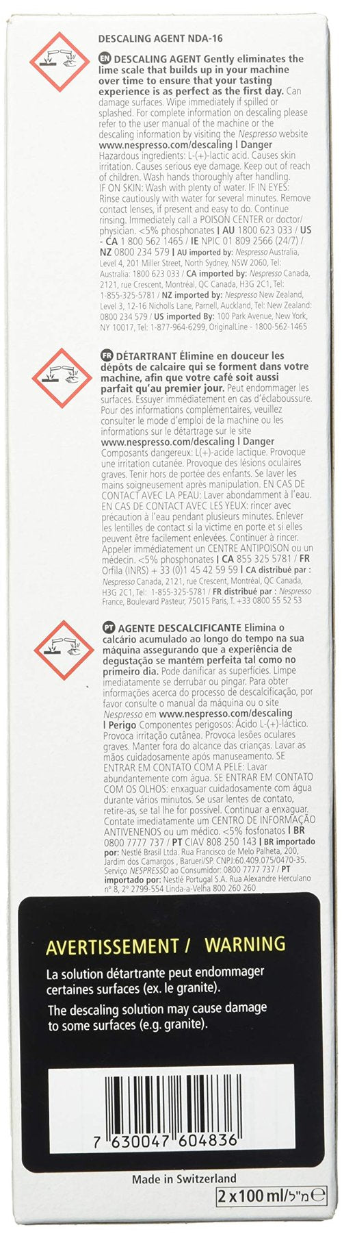 Parkway Distributors Descaling Solution, Fits all Models, 2 Packets