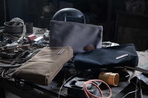 VIDAR TOOLS Premium Tool Pouch Zipper Bag, Small Tool Bag.Heavy Duty Canvas surface layer and Nylon lining.Metal Hook,Three internal compartments.3 pack,12"L x 7"W x 2"H.