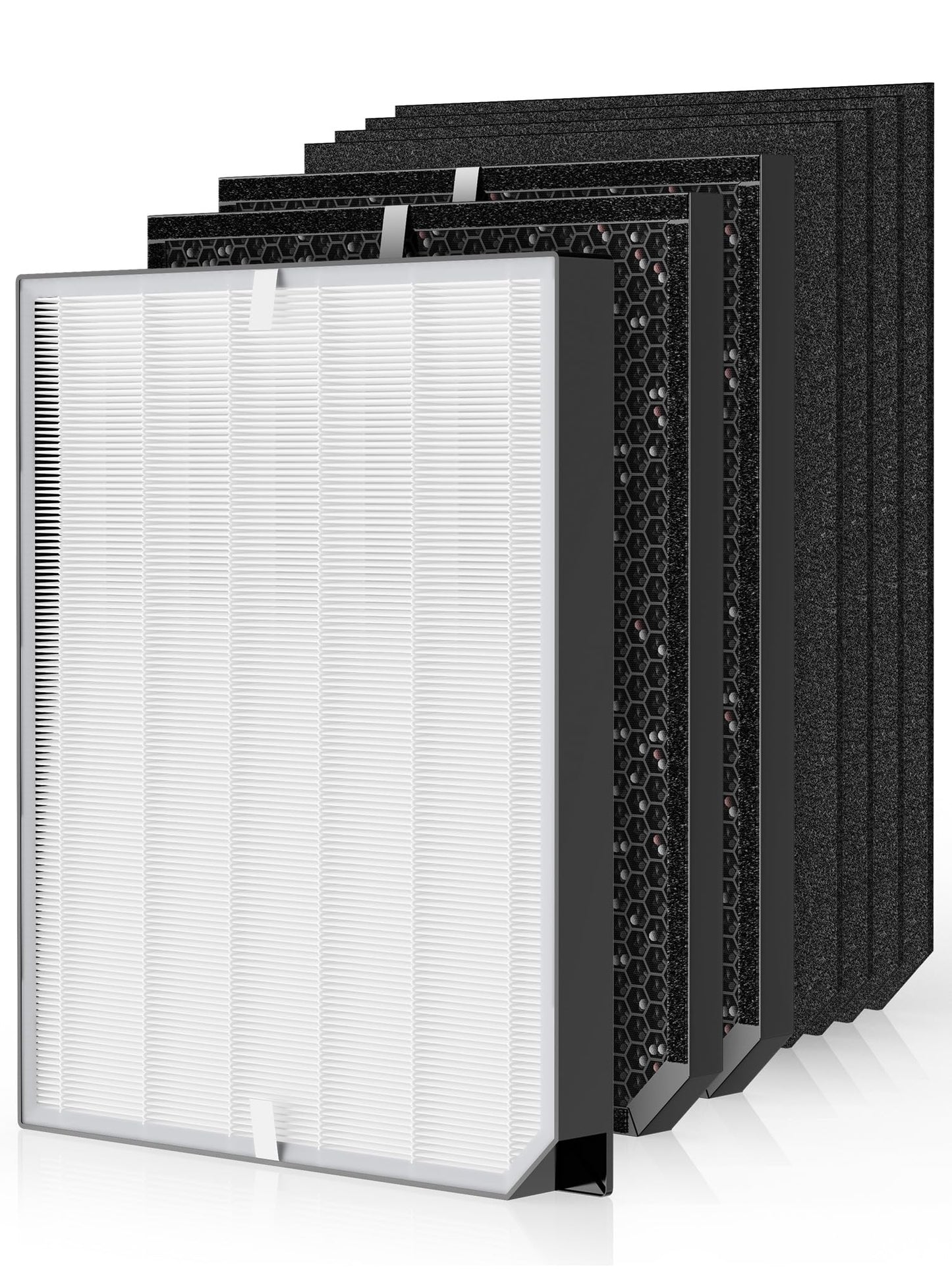 3000 Replacement Filters Compatible with Air Doctor 3000/3500 / 3500i Air Purifiers, Includes 1 High-Efficiency Filter, 2 Carbon Filters, 4 Pre-Filters, Comparable to ADF3001, ADF3002, ADF3003